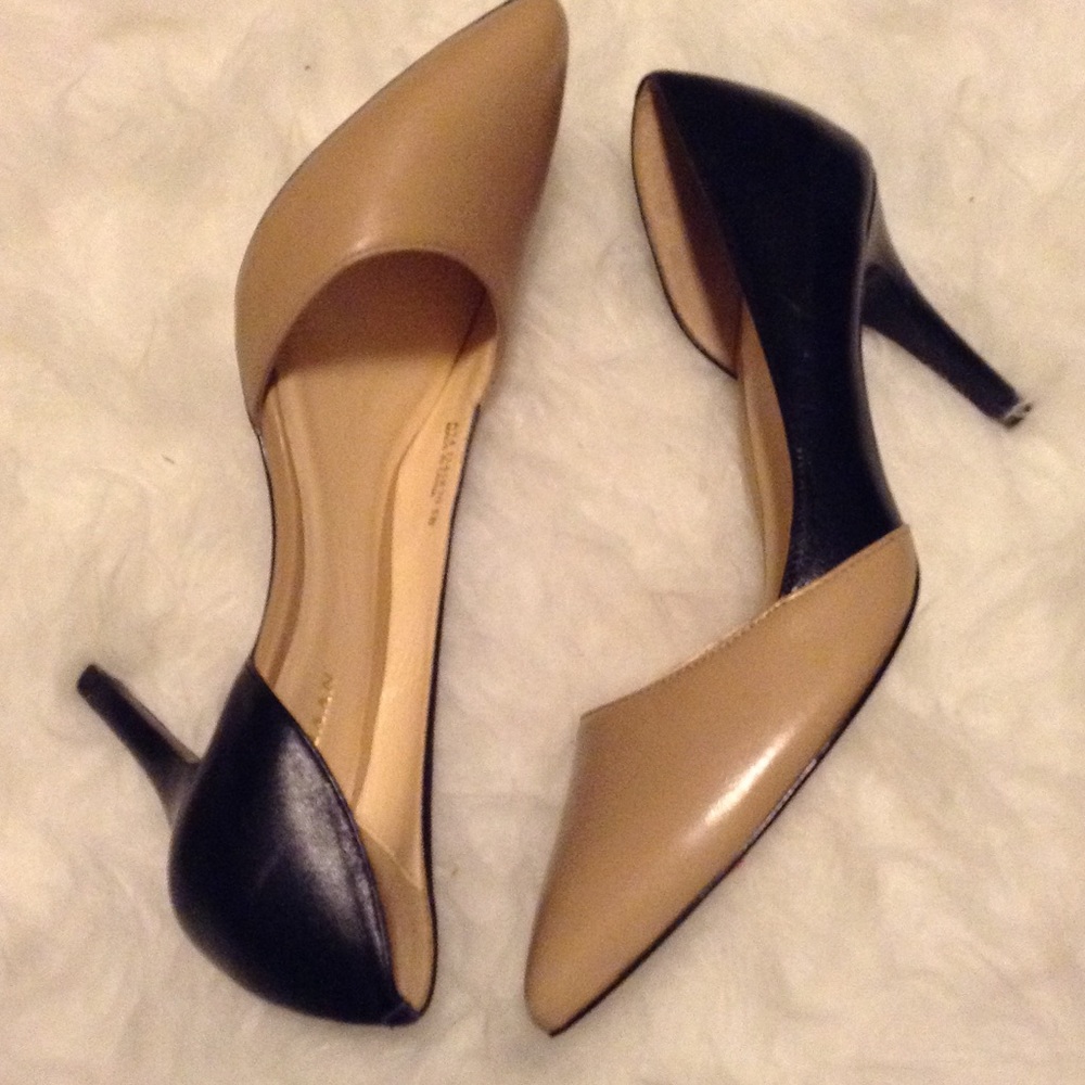 Cole Haan Hiline pump Sandstone bi-color neutrals